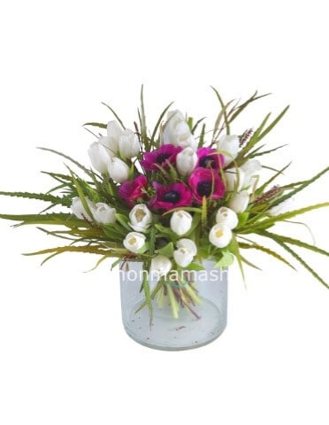 Bouquet di tulipani colori secondo disponibilità